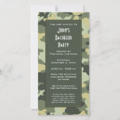 Militair Camouflage Feest Uitnodiging (Voorkant)