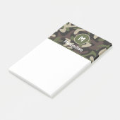 Militair Camouflage Groen Bruin Patroon Aangepast Post-it® Notes (Schuin)