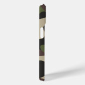 Militair Camouflage Groen Bruin Patroonmonogram Case-Mate iPhone Case (Achterkant / Rechts)