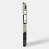Militair Camouflage Groen Bruin Patroonmonogram Case-Mate iPhone Case (Achterkant / Links)