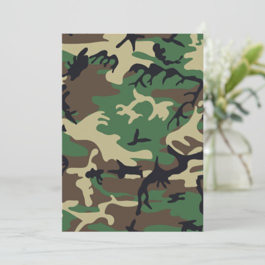 Militair Camouflage Kaart (Staand voorkant)
