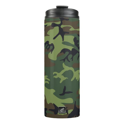 Militair Camouflage Monogramed Thermal Tumbler Thermosbeker (Voorkant)