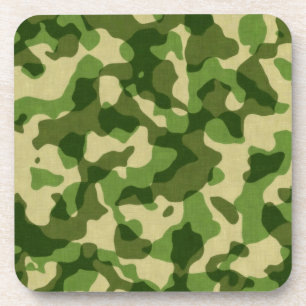 militair-camouflage-patroon bier onderzetter