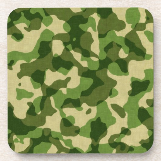 militair-camouflage-patroon bier onderzetter (Voorkant)
