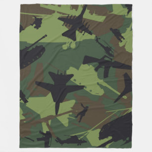 Militair Camouflage Patroon Fleece Deken