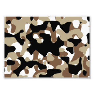 Militair Camouflage Patroon Foto Afdruk