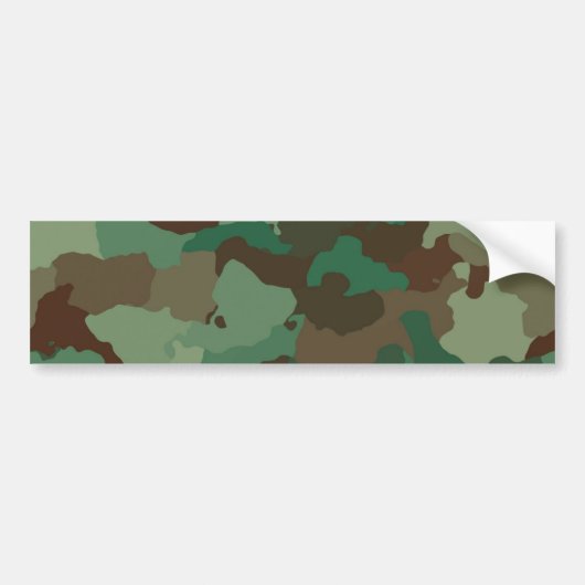 Militair Camouflage Patroon (Strijdkrachten) Bumpersticker (Voorkant)