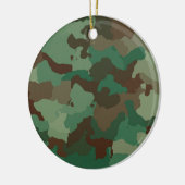 Militair Camouflage Patroon (Strijdkrachten) Keramisch Ornament (Links)