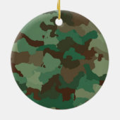 Militair Camouflage Patroon (Strijdkrachten) Keramisch Ornament (Achterkant)