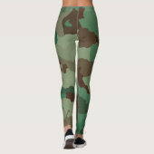 Militair Camouflage Patroon (Strijdkrachten) Leggings (Achterkant)
