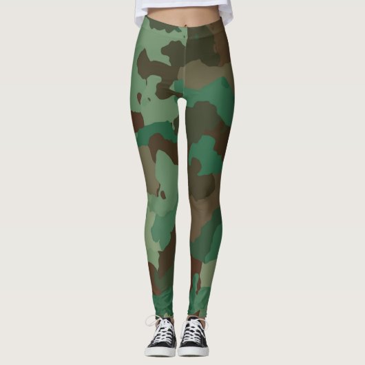 Militair Camouflage Patroon (Strijdkrachten) Leggings (Voorkant)