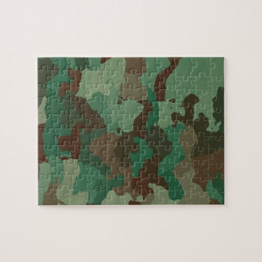 Militair Camouflage Patroon (Strijdkrachten) Legpuzzel (Horizontaal)