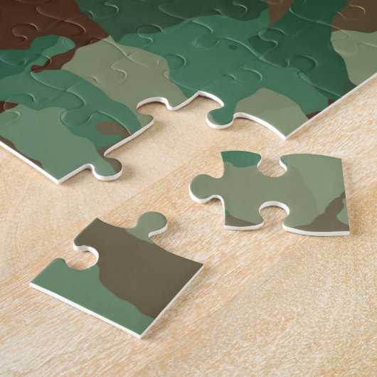 Militair Camouflage Patroon (Strijdkrachten) Legpuzzel (Zijkant)