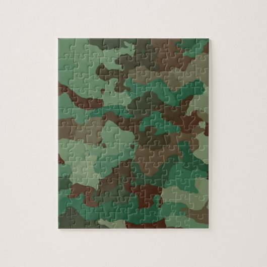 Militair Camouflage Patroon (Strijdkrachten) Legpuzzel (Verticaal)