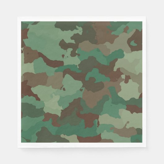 Militair Camouflage Patroon (Strijdkrachten) Servet (Voorkant)