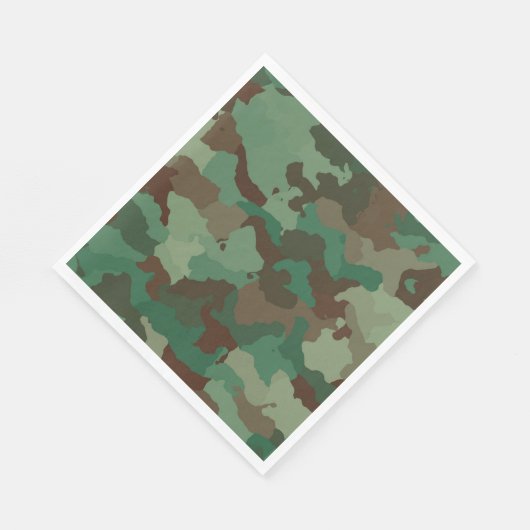 Militair Camouflage Patroon (Strijdkrachten) Servet (Hoek)