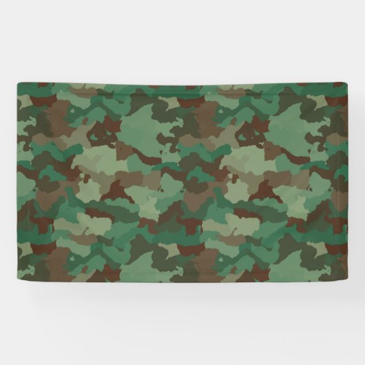Militair Camouflage Patroon (Strijdkrachten) Spandoek (Horizontaal)