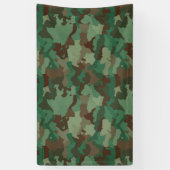 Militair Camouflage Patroon (Strijdkrachten) Spandoek (Verticaal)
