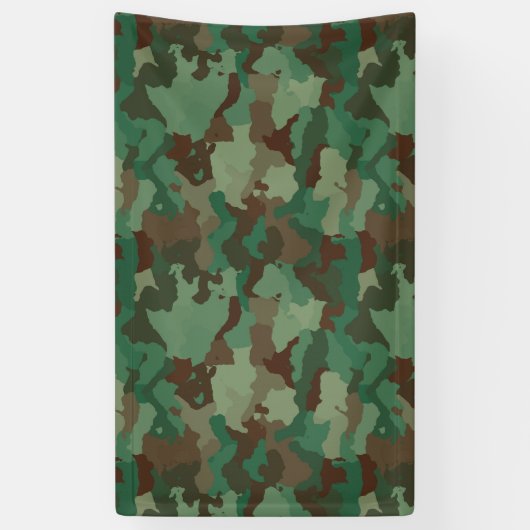 Militair Camouflage Patroon (Strijdkrachten) Spandoek (Verticaal)