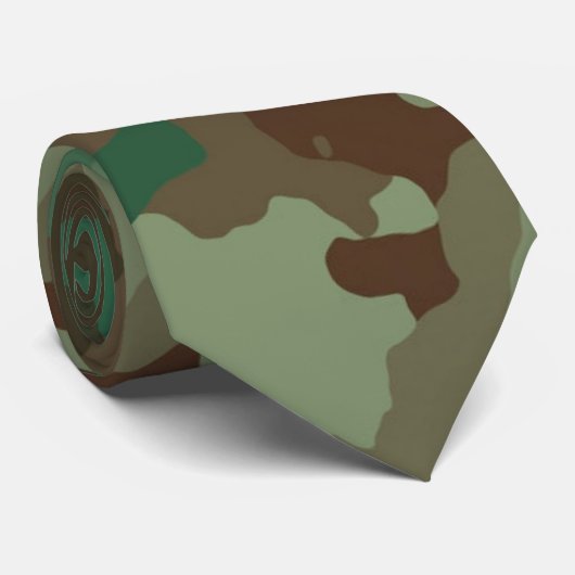 Militair Camouflage Patroon (Strijdkrachten) Stropdas (Opgerold)