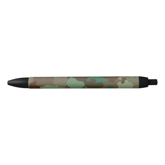 Militair Camouflage Patroon (Strijdkrachten) Zwarte Inkt Pen (Voorkant)