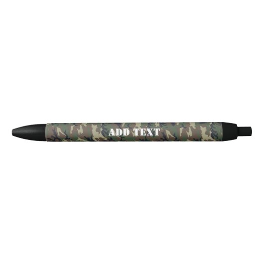 Militair Camouflage Patroon voor bossen Blauwe Inkt Pen (Voorkant)