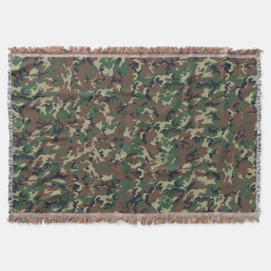 Militair Camouflage Patroon voor bossen Deken (Voorkant)