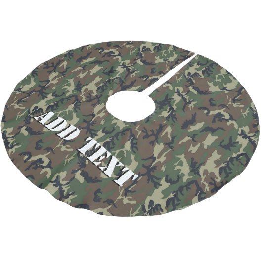 Militair Camouflage Patroon voor bossen Kerstboom Rok (Gekanteld)