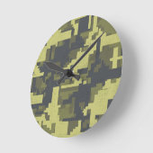 Militair camouflage ronde klok (Hoek)