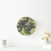 Militair camouflage ronde klok (Huis)