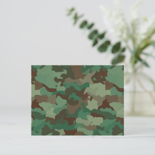 militair camouflagebriefkaart briefkaart (Staand voorkant)
