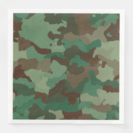 militair camouflagepapier servet (Voorkant)