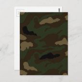 militair camouflagepatroon briefkaart (Voorkant / Achterkant)