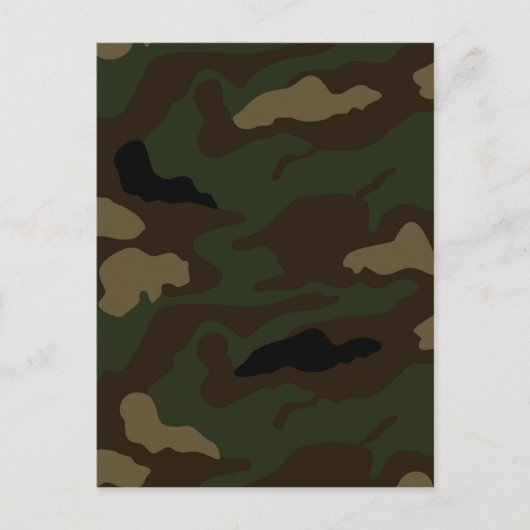 militair camouflagepatroon briefkaart (Voorkant)