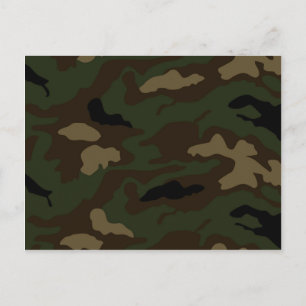 militair camouflagepatroon briefkaart
