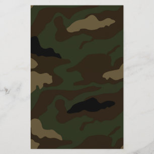 militair camouflagepatroon briefpapier