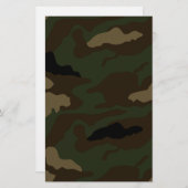 militair camouflagepatroon briefpapier (Voorkant / Achterkant)