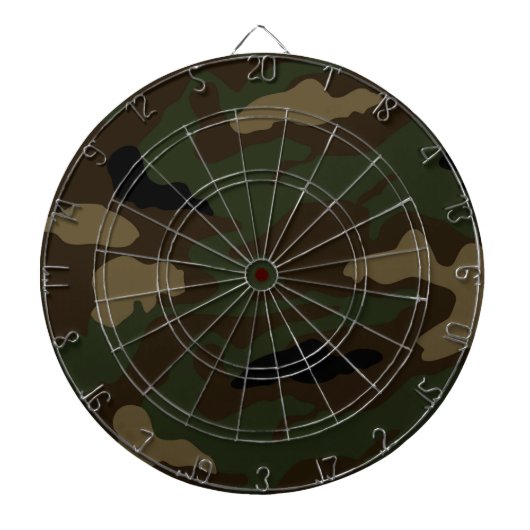 militair camouflagepatroon dartbord (Voorkant)