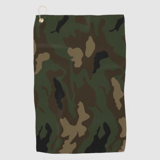 Militair camouflagepatroon Leger Soldaat Uniform K Golfhanddoek (Voorkant)