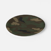 Militair camouflagepatroon Leger Soldaat Uniform K Papieren Bordje (Gekanteld)