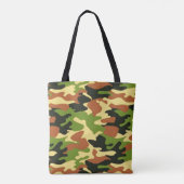 militair camouflagepatroon tote bag (Achterkant)
