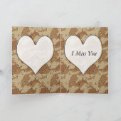 Militair camouflagepatroon ~ Vrouw Ontbrekend Man Kaart (Binnen)