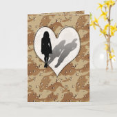 Militair camouflagepatroon ~ Vrouw Ontbrekend Man Kaart (Gele Bloem)