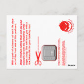 Militair cargokpak #1 briefkaart (Achterkant)