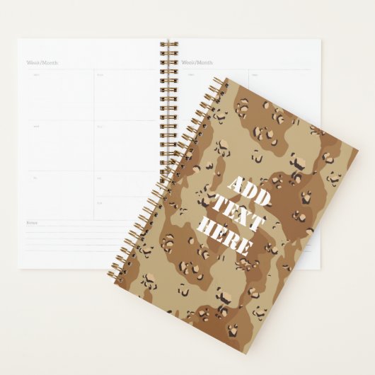 Militair "Chocolate Chip" van woestijn Camouflage Planner (Display)