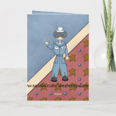 Militair Collectie Luchtmacht Man Soldaat Groet Kaart (Achterkant)