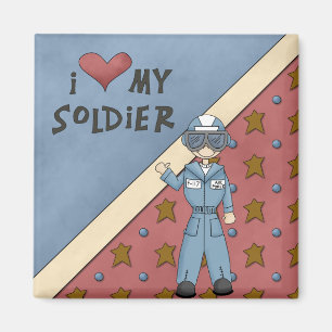 Militair Collectie Luchtmacht Soldaat Man Magnet