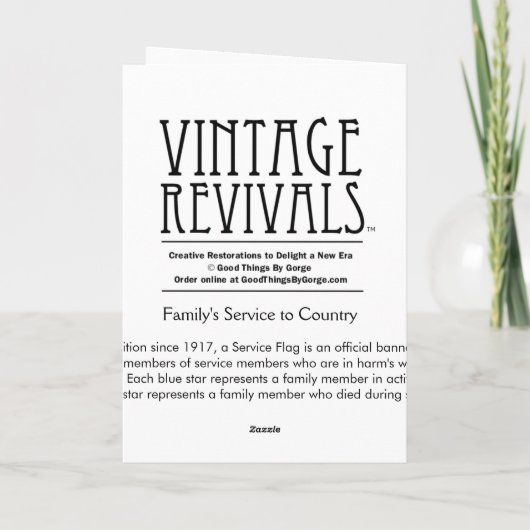 Militair: Dank u voor de Dienst van de Familie Bedankkaart (Achterkant)