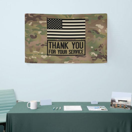Militair - Dank u voor uw dienst Spandoek (Beurs)