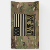 Militair - Dank u voor uw dienst Spandoek (Verticaal)